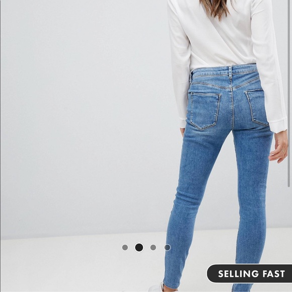 like new! asos design maternity jeans | US 8 - Picture 2 of 7
